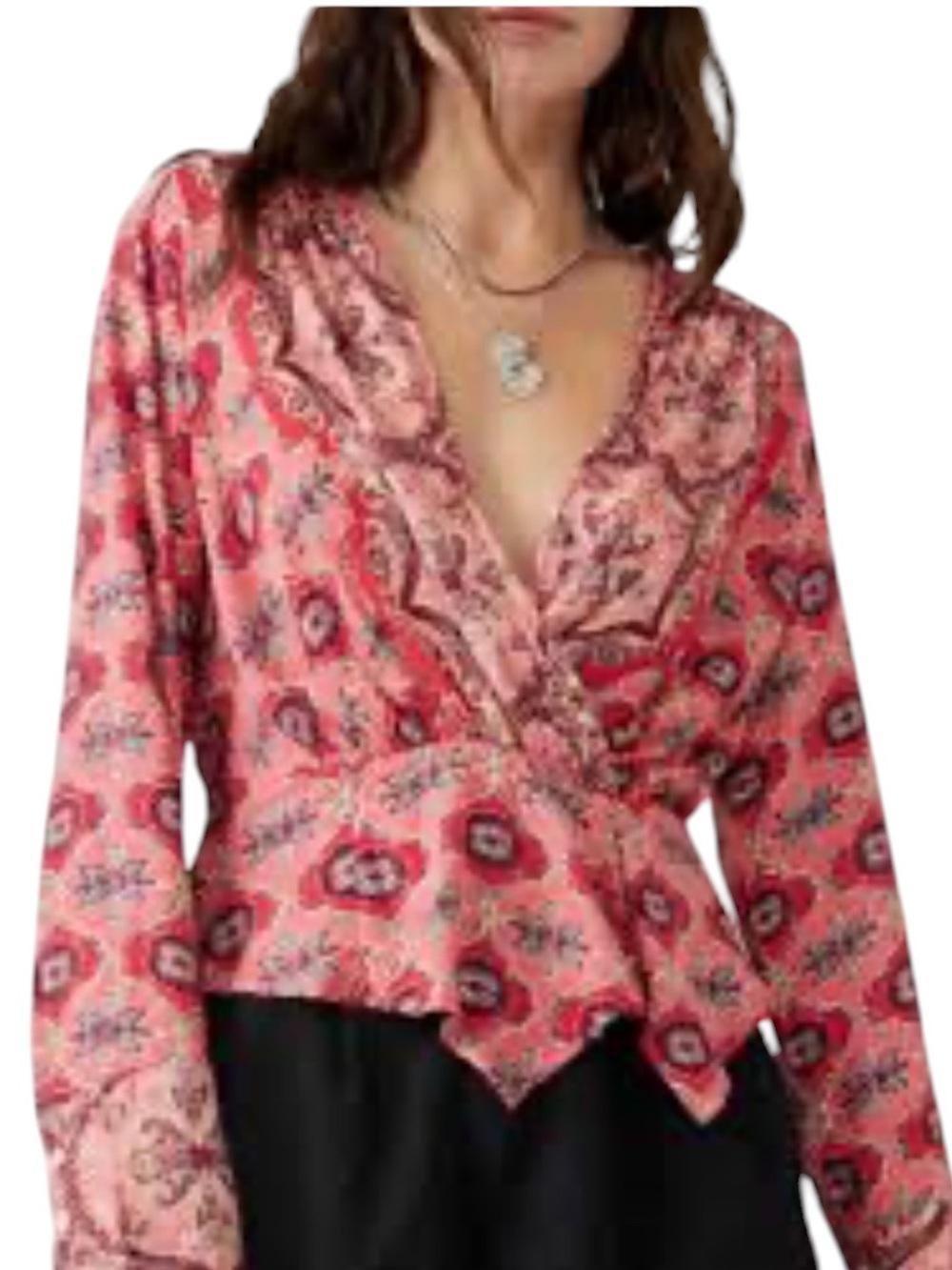 **NAT** Free People Falling For You Top